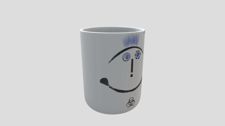 Coffee Cup Self Portrait 3D Model
