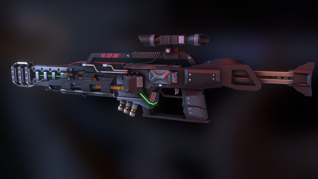 Sci-fi rifle M13-Gaus