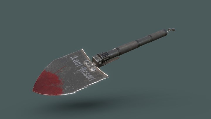 Trench Shovel 3D Model