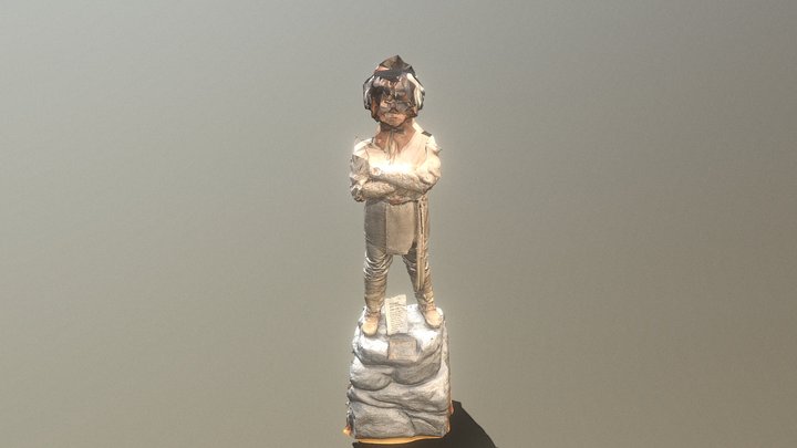Anakin Statue from Star Wars: The Phantom Menace 3D Model