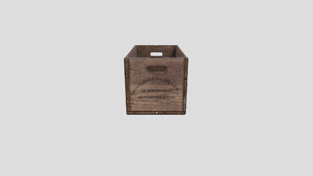 Vintage Wooden Apple Crate