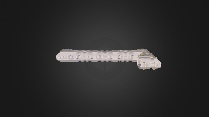 Inside Space ship 3D Model