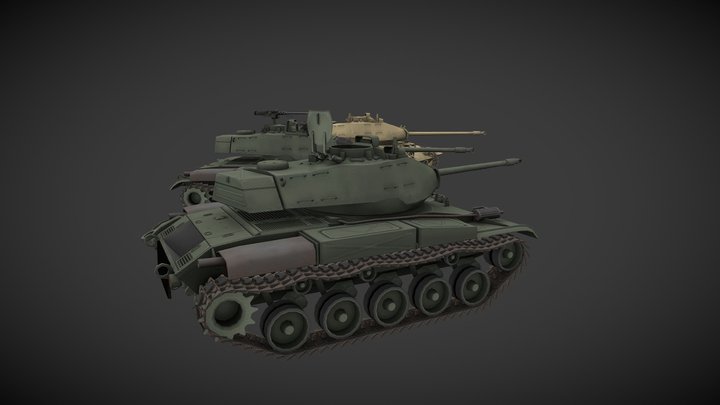 U.S. M41 Walker Bulldog by Papa_Chad 3D Model