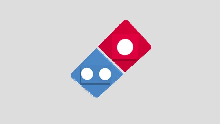 Domino's Logo 3D 3D Model