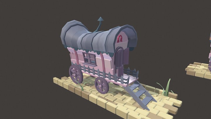 Medieval vagon 3D Model