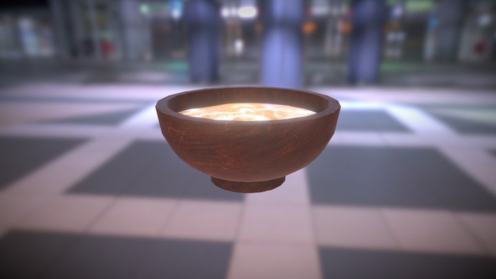 Bowl of honey 3D Model