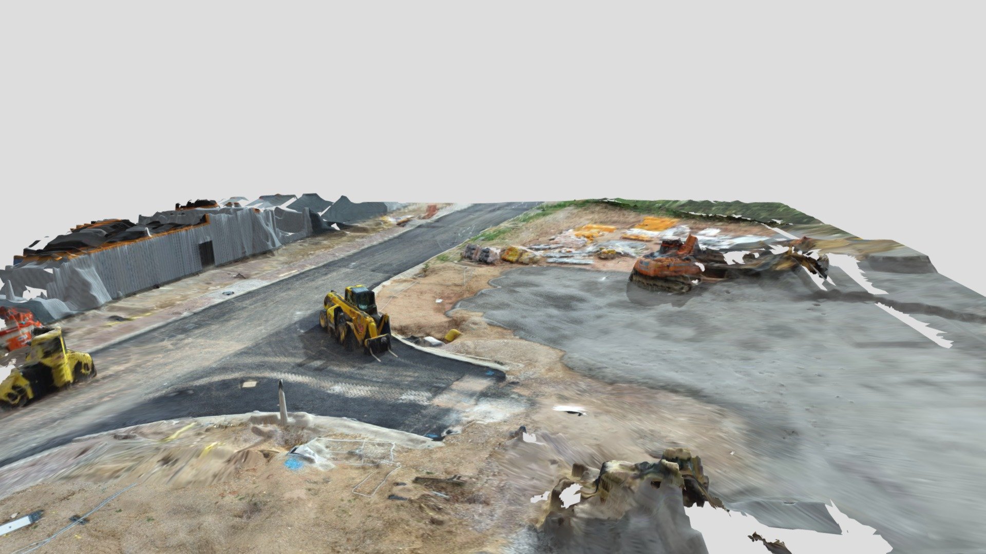 Construction Site Drone 3D