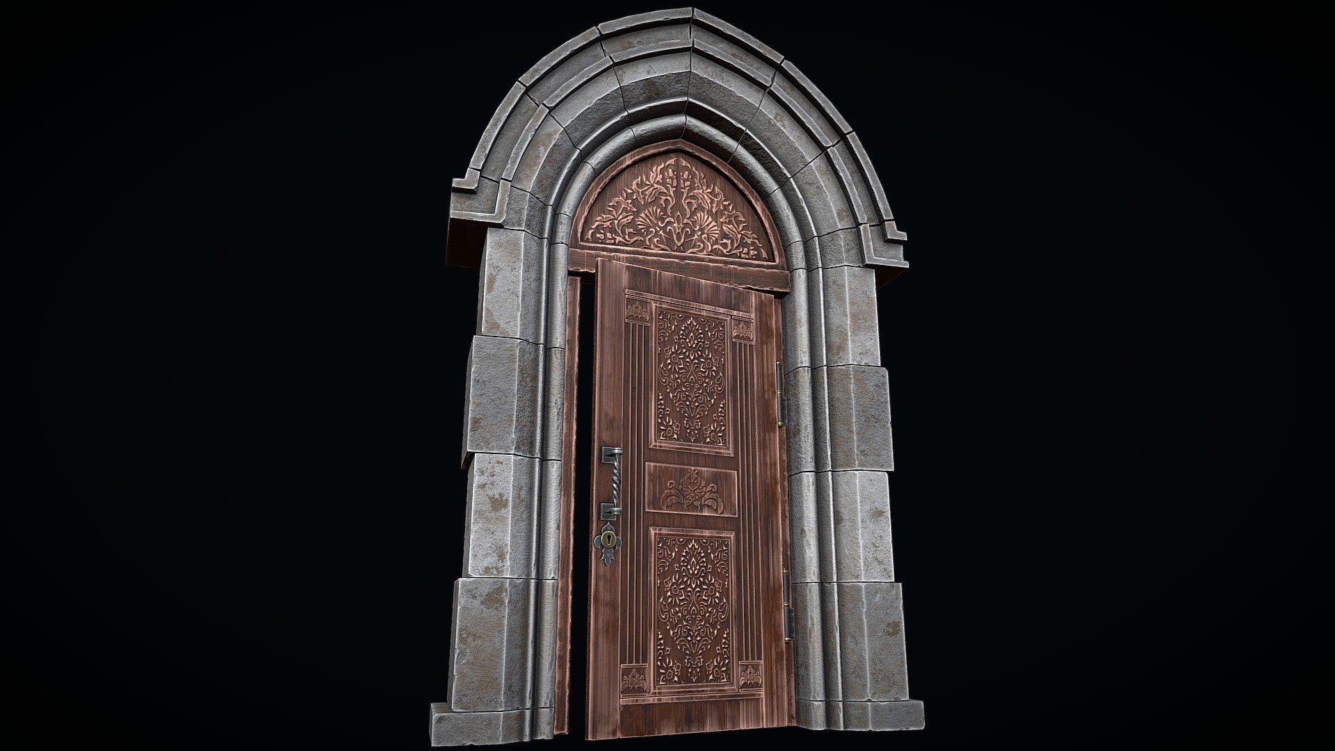 Gothic Castle Door - Buy Royalty Free 3D model by CGnewbie [6492648 ...