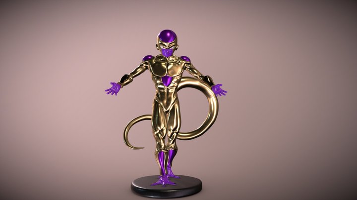 Golden Old Frieza 3D Model