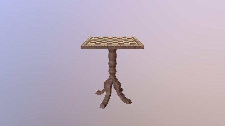 Chess Board 3D Model