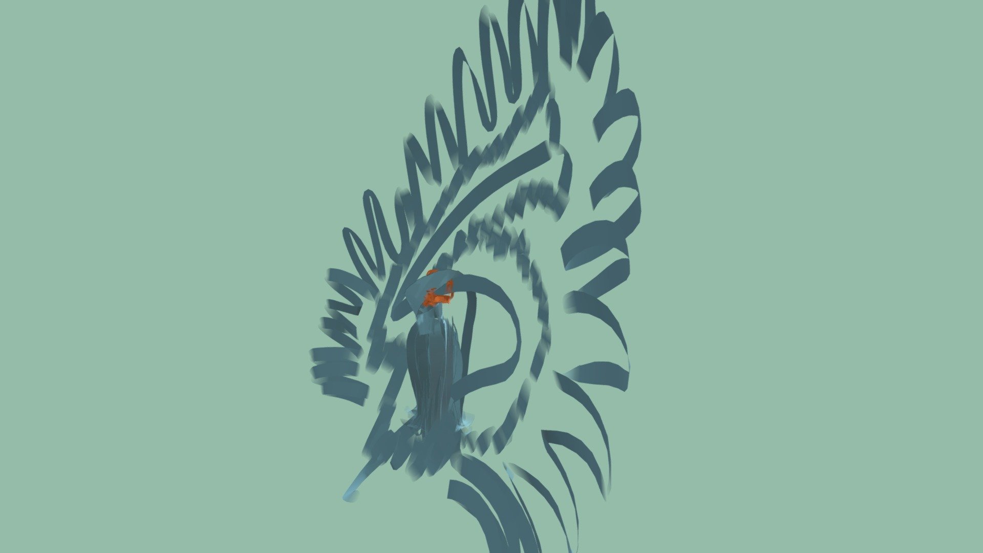 Never-ending Fabric Peacock