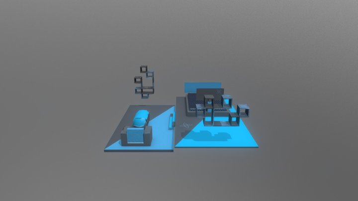 Sci-Fi Bedroom 3D Model