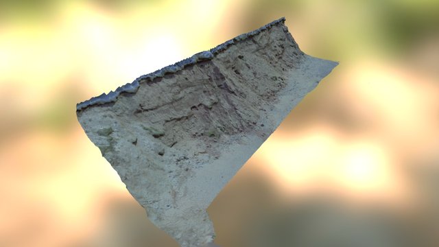 Section of failed cliff, Drigg 3D Model