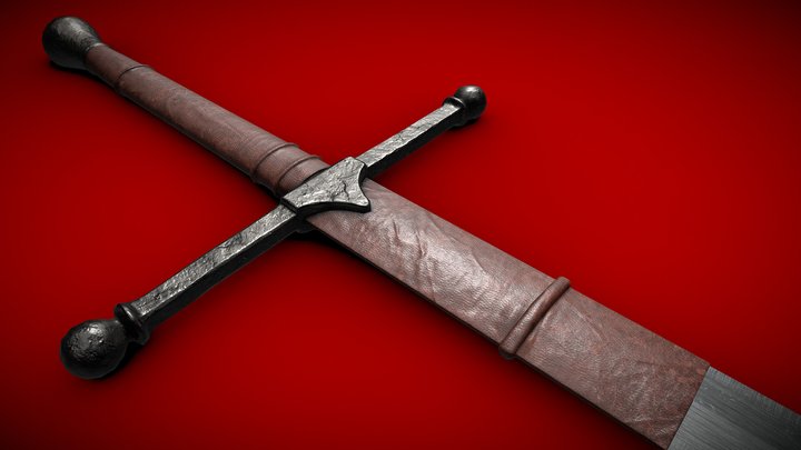 Scottish claymore sword 3D Model