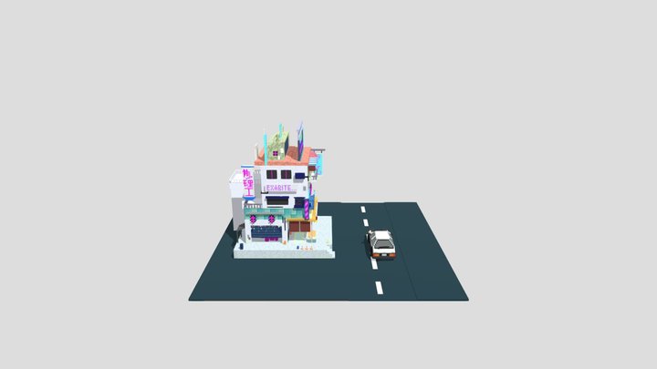 House&car 3D Model