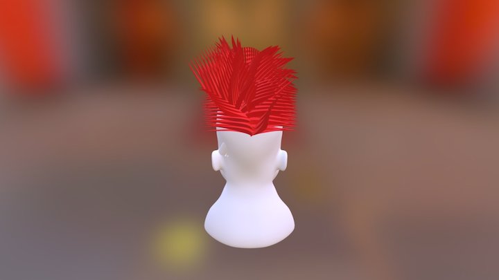 Week 1 Algorithmic Sketchbook Homer's hairstyle 3D Model