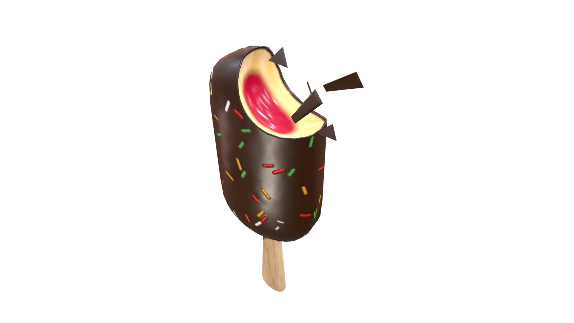 Ice cream with jam