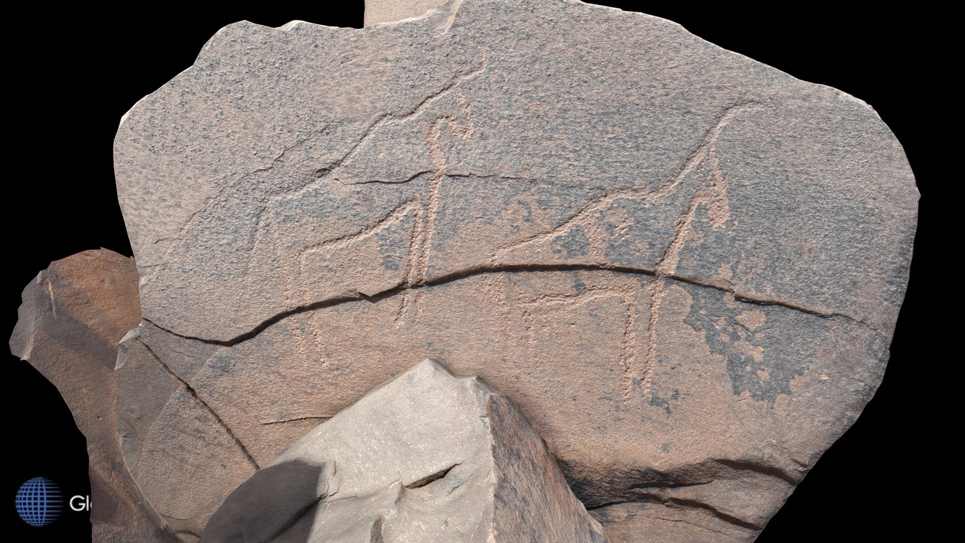 Petroglyph Adrar Zarzam Anti Atlas Mts. Morocco