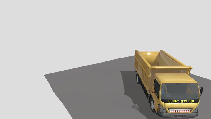 Truk Pengangkut Kayu 3D Model