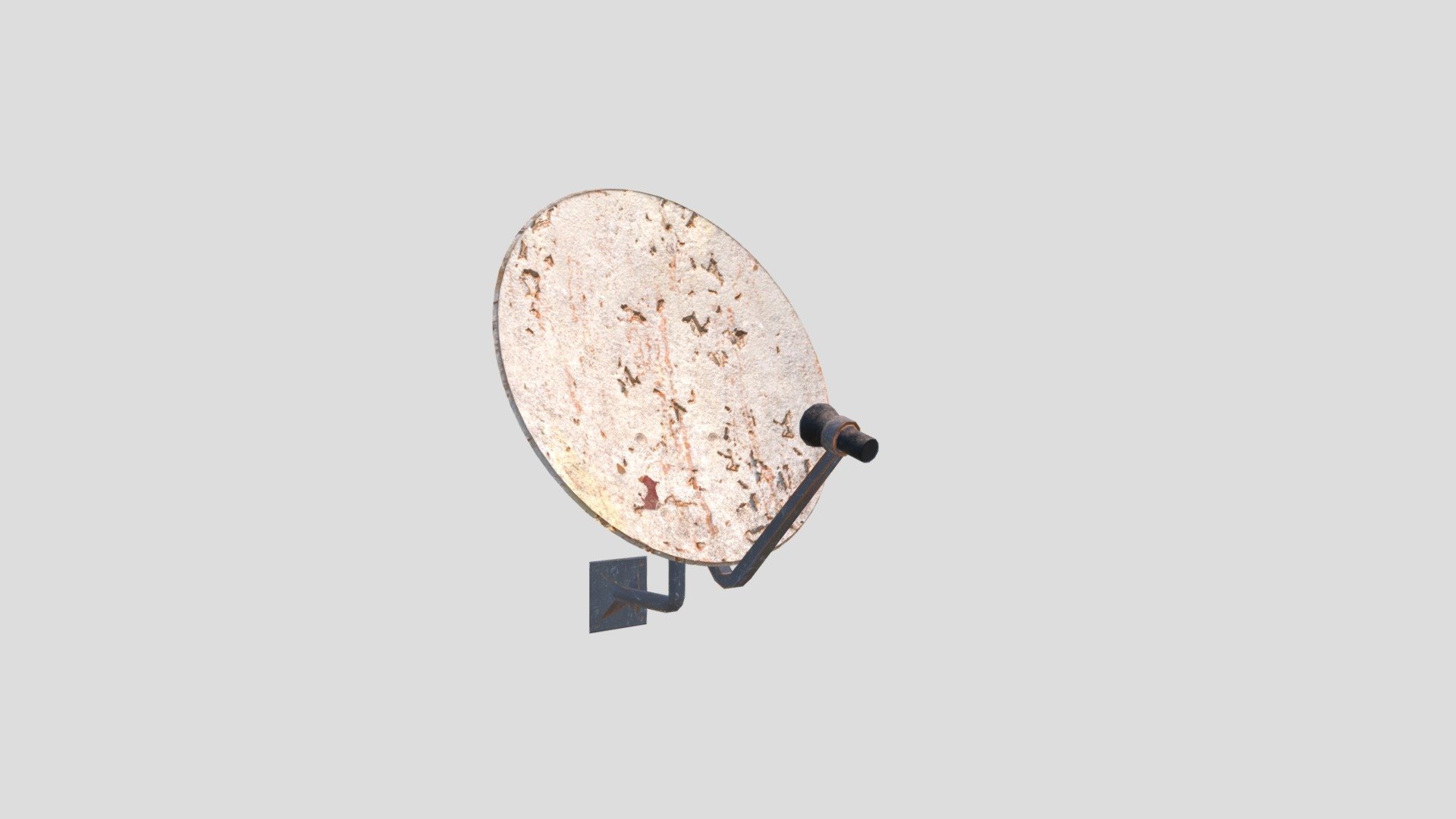 Rusty Satellite Dish 3D model by capkuckokos [6499084] Sketchfab