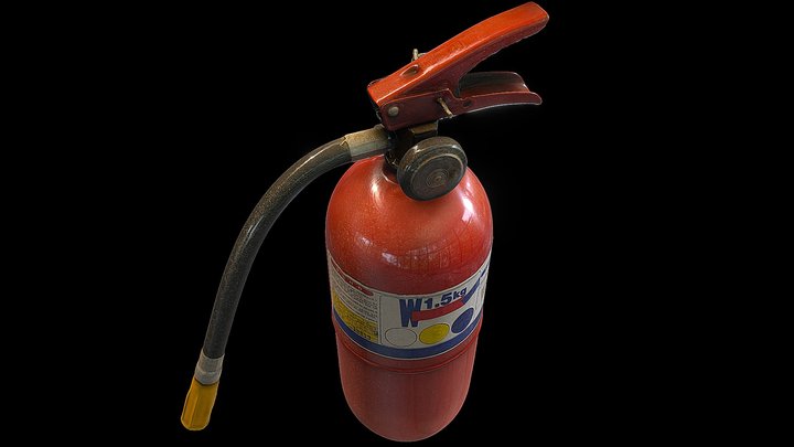 Fire extinguisher (RAW Photogrammetry) 3D Model