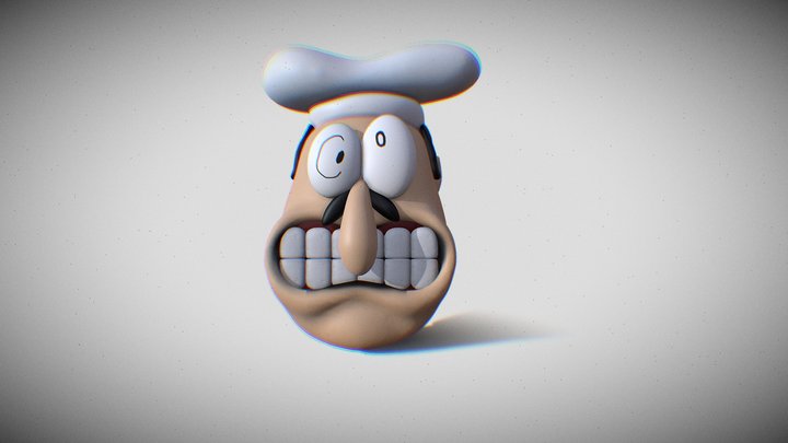 Peppino Spaghetti (Pizza Tower) 3D Model