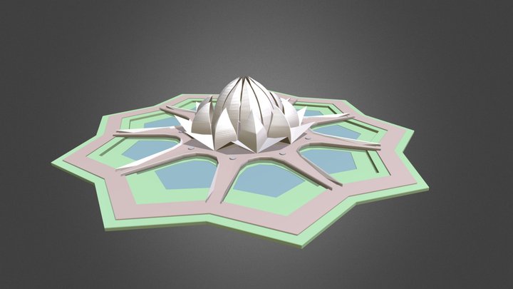 Lotus Temple 3D Model
