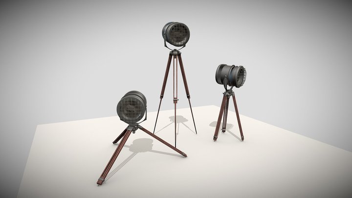 Tripod Lamp 3D Model