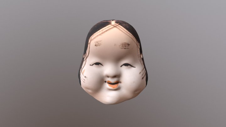 Mask1 Retopo 3D Model