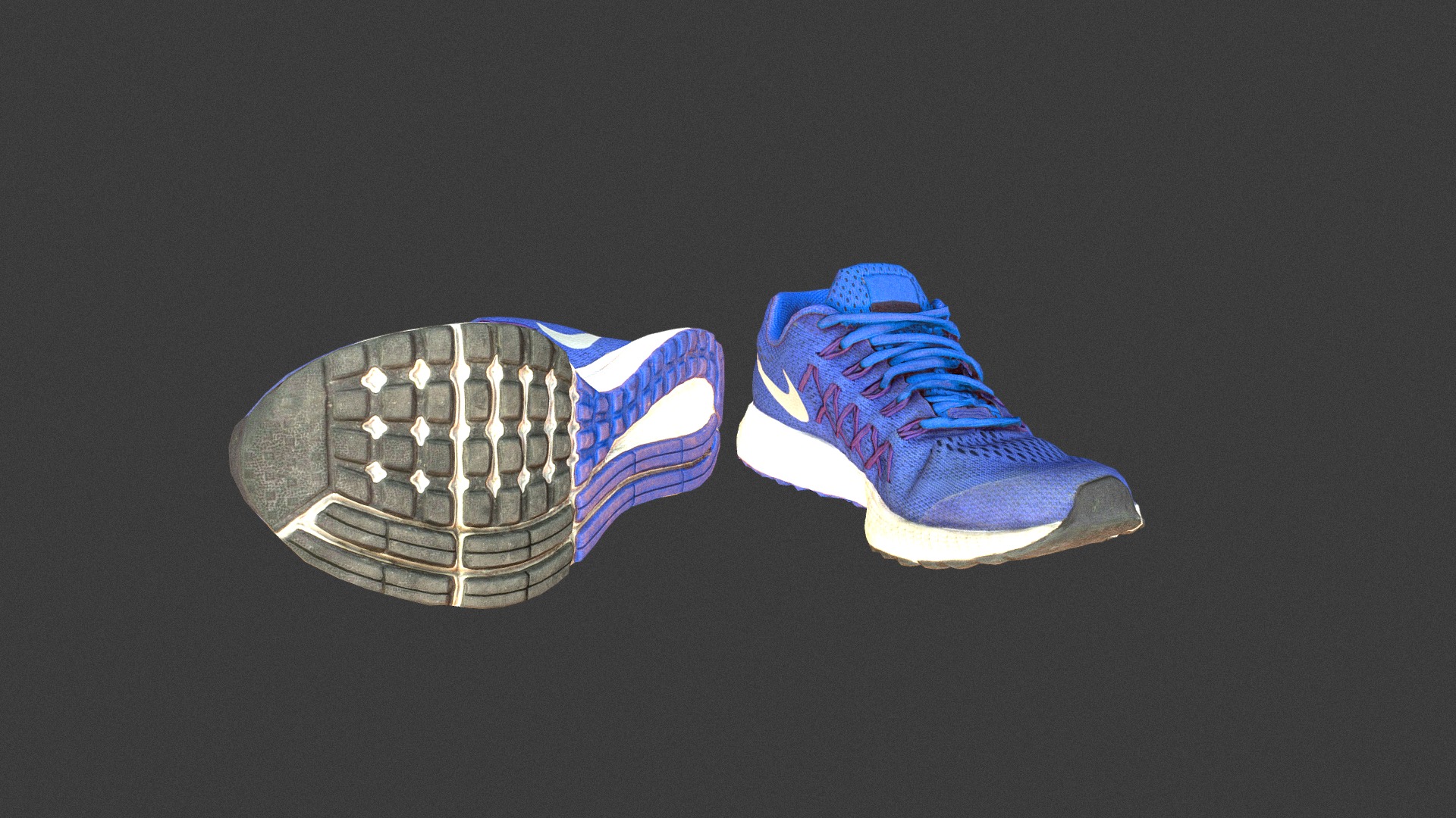 3D model Sport shoes - This is a 3D model of the Sport shoes. The 3D model is about a pair of shoes.