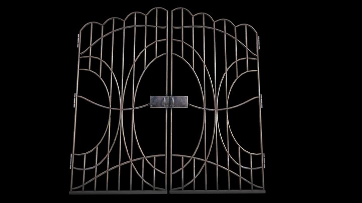 Door metallic Parking Garden villa – Modelo 3D gratuito STL