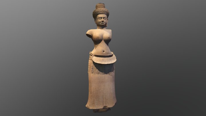 Female Hindu deity 3D Model
