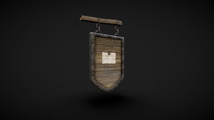 Medieval Inn Sign (Skyblivion) 3D Model