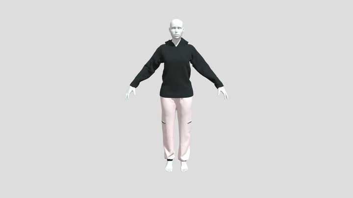 Black-hoodie 3D Model