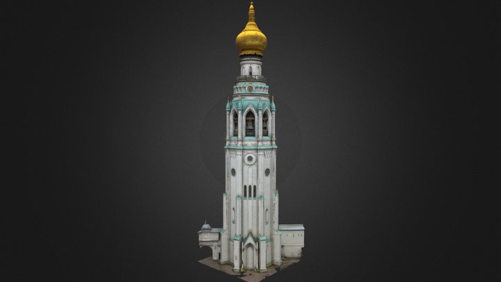 Raw scan of the bell tower 3D Model