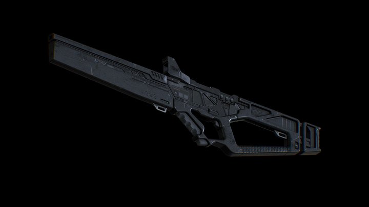 Sci-Fi Rifle – Modello 3D gratuito STL