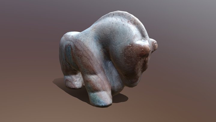 Stone Age Horse Figure 3D Model