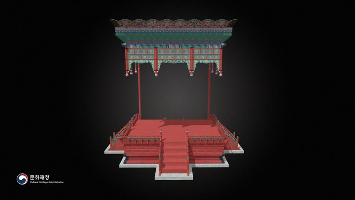 Gyeongbokgung_Geunjeongjeon_Throne – Modello 3D gratuito STL
