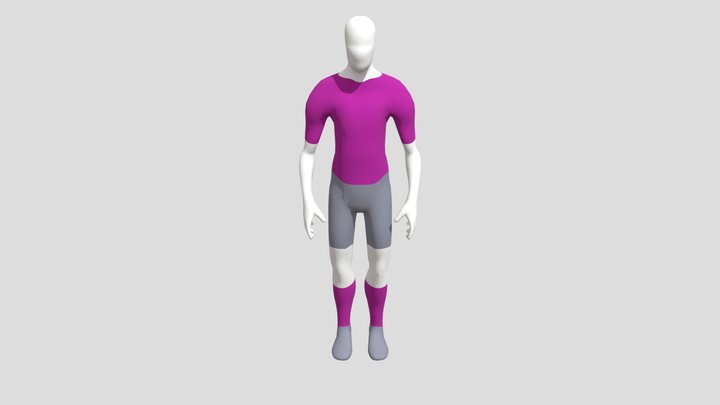 GoeM Football Playerred 3D Model
