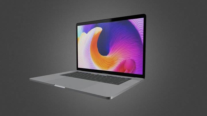 Apple Macbook Pro 15 Inch A1707 for Element 3D 3D Model