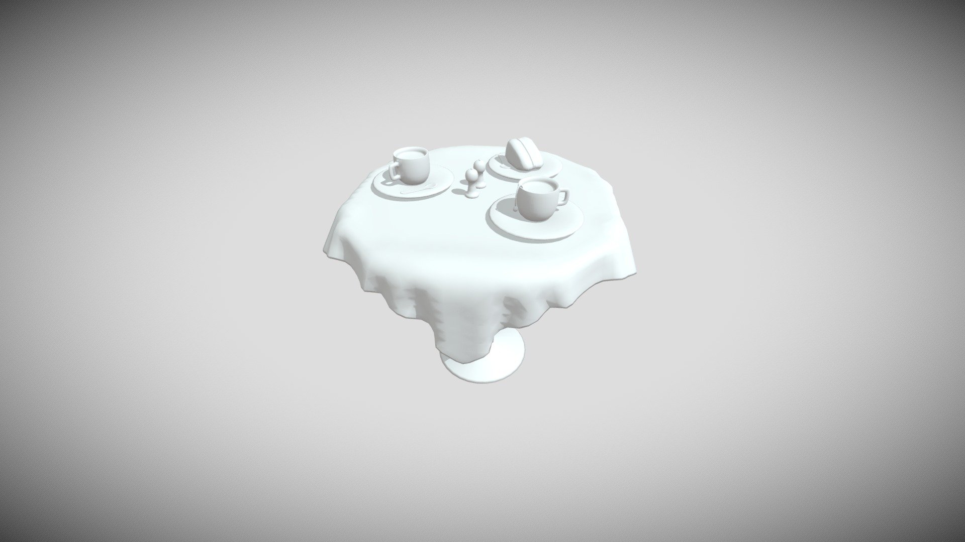Café Table - 3D model by H C (@h_creates) [64a85ac] - Sketchfab