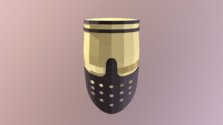 Helm Knight 3D Model
