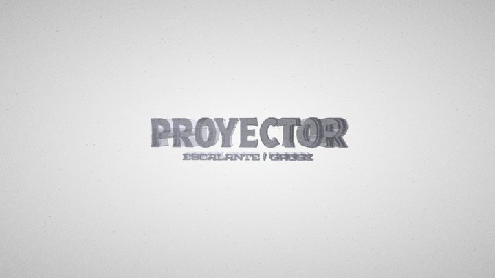 Logo 3D - Proyector Escalante 3D Model