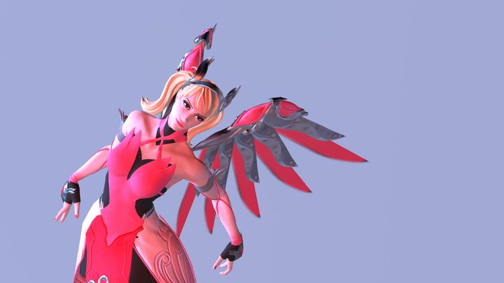 Overwatch - Pink mercy 3D Model
