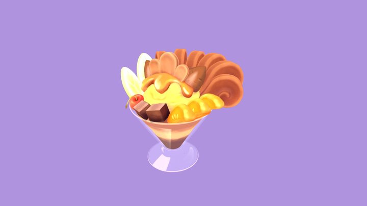 Vulpix Sundae 3D Model