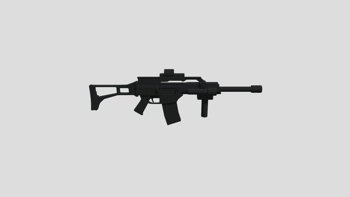Tactical Assault Rifle 3D Model