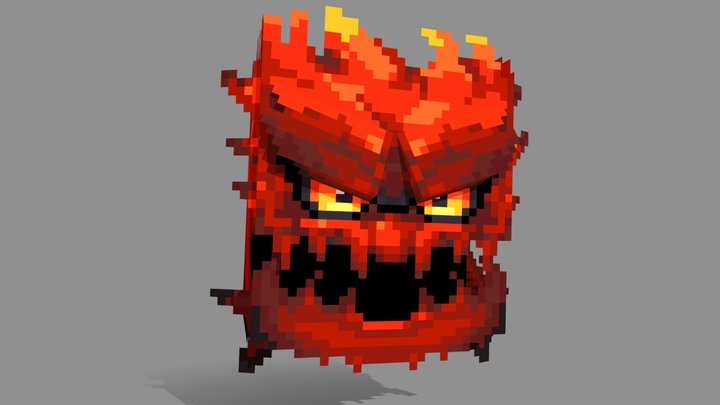 Fire Sprite 3D Model