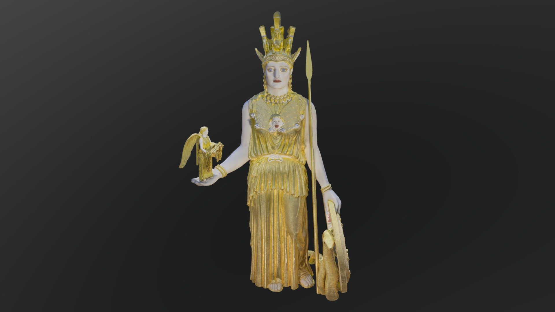 Paxton Athena Parthenos with restored spear