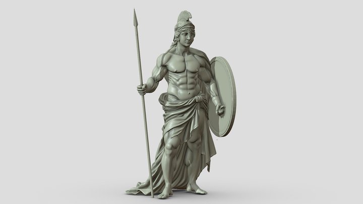 Spartan Warrior – Kostenloses 3D-Modell STL