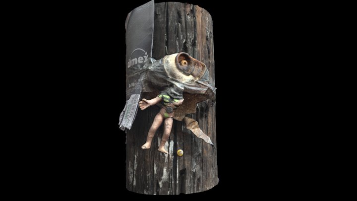 Lata de aerosol con muñeco – Gratis 3D-model STL